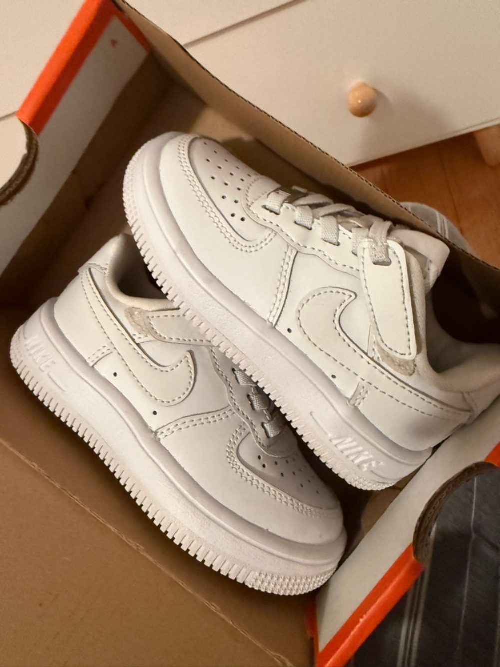 Nike White Low-Top Leather Sneakers